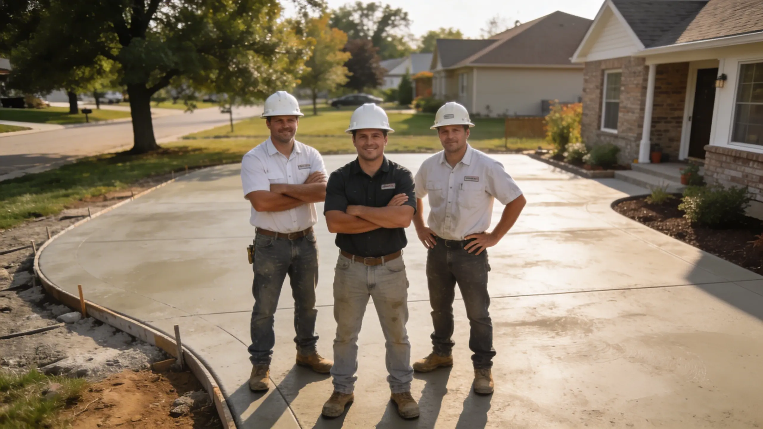 Aurora Concrete Co. crew on a job site